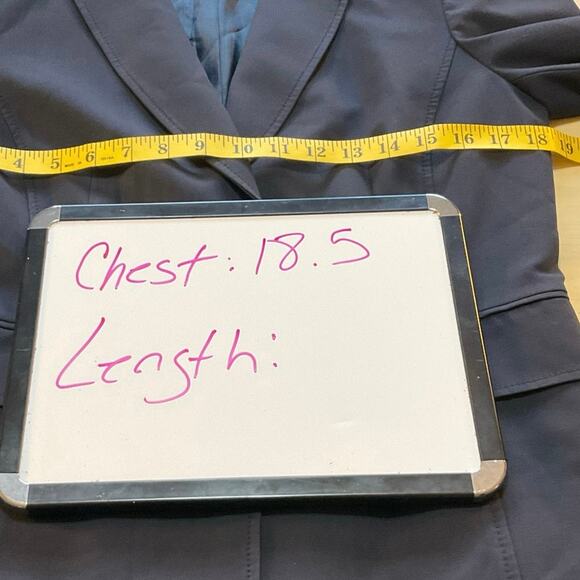 Tahari ASL Suit Jacket Blazer Black One Button Career Wear Size 6 - Picture 11 of 12